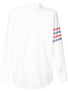 Thom Browne Contrast Stripe Detail Shirt - White