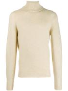 Roberto Collina Roll-neck Fitted Sweater - Neutrals