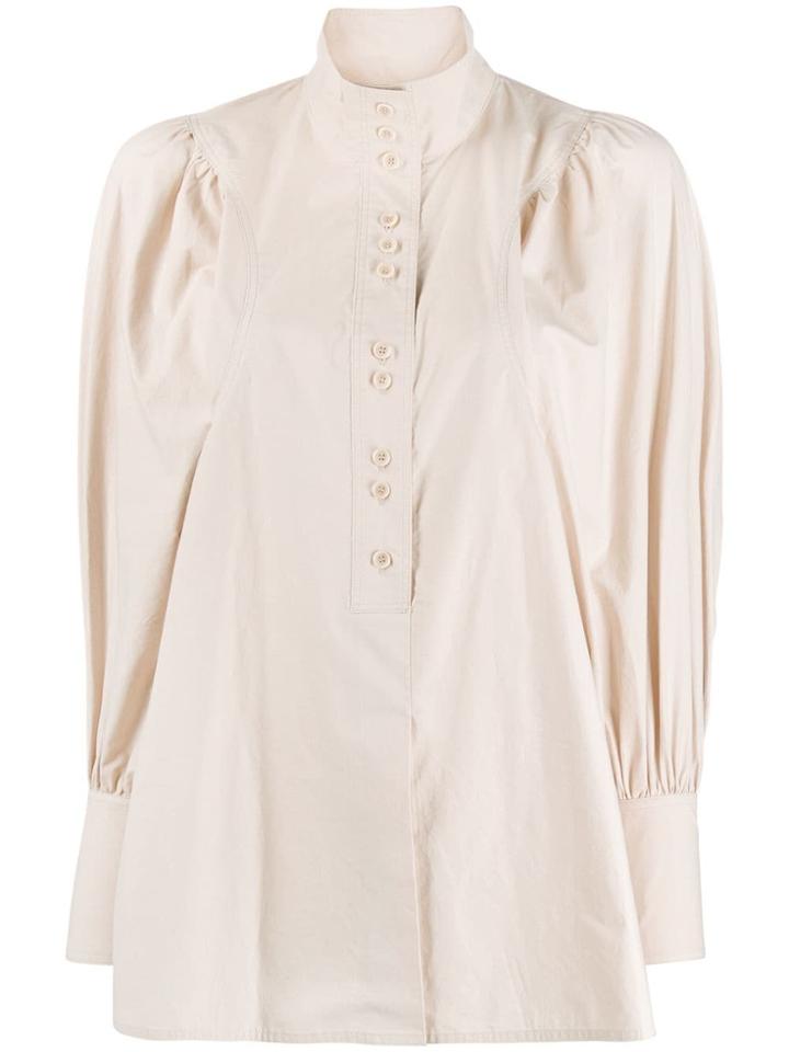 System Billowing Sleeve Shirt - Neutrals