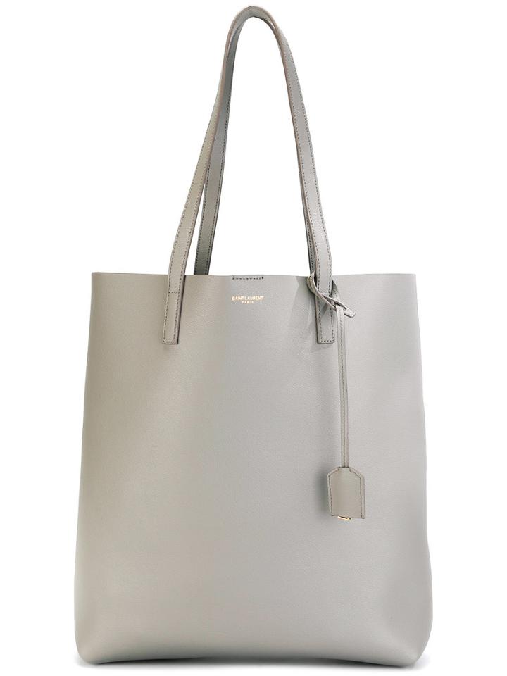 Saint Laurent - Medium Shopper Tote - Women - Leather - One Size, Women's, Grey, Leather
