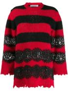 Philosophy Di Lorenzo Serafini Striped Knit Jumper - Red