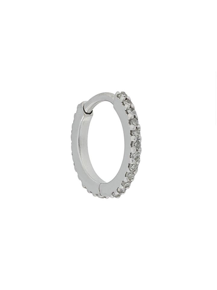 Maria Black Rainbow Huggie Earring - Metallic