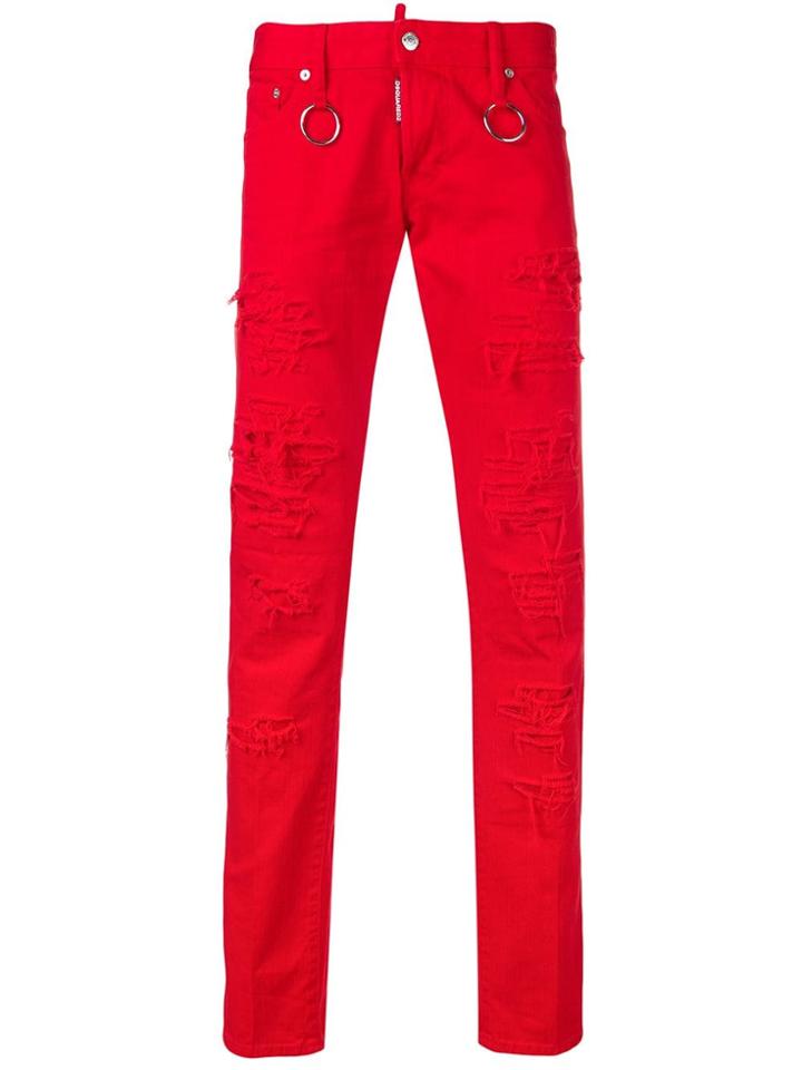 Dsquared2 Distressed Effect Slim Jeans