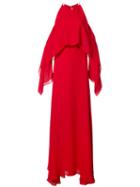 Rosetta Getty Silk Gown Dress, Women's, Size: 2, Red, Silk