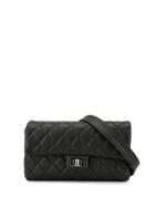 Chanel Pre-owned Quilted 2.55 Cc Belt Bag - Black