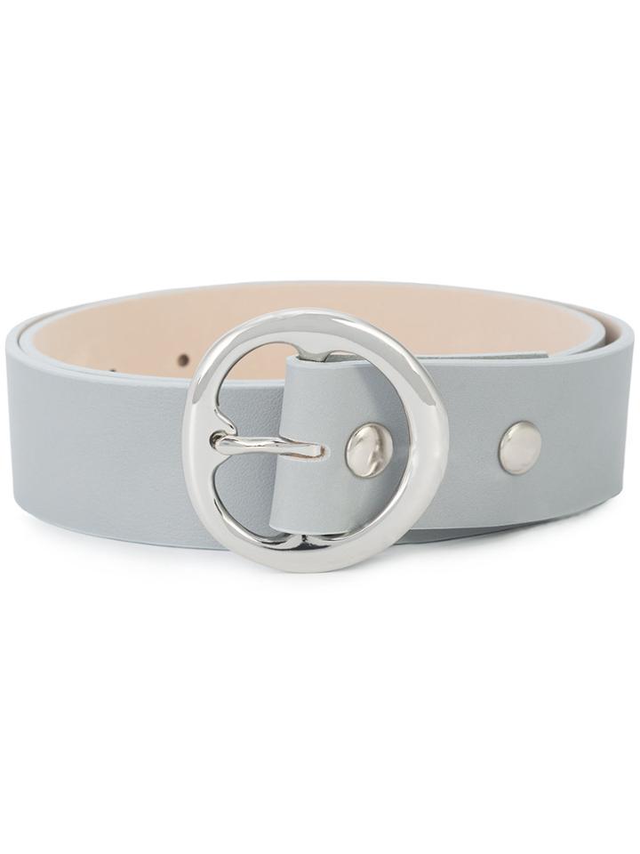 B-low The Belt Round Buckle Belt - Metallic