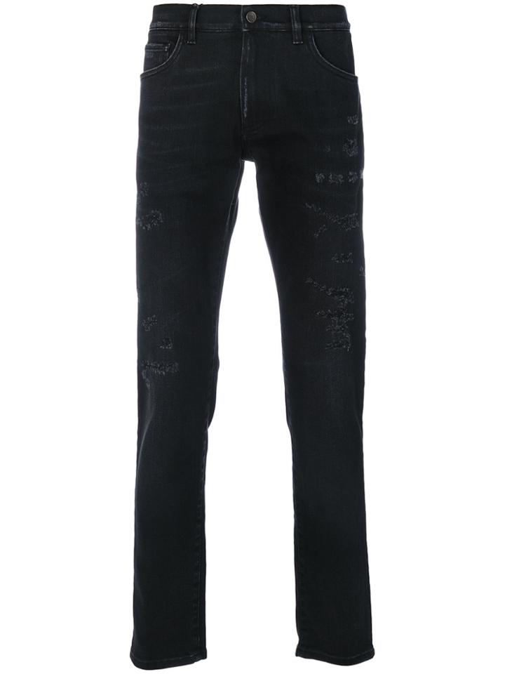 Dolce & Gabbana Distressed Jeans - Black