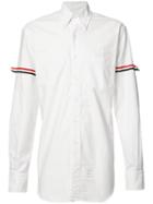 Thom Browne Striped Sleeve Shirt, Men's, Size: 2, Red, Acetate
