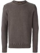 Tod's Textured Knit Jumper, Men's, Size: Small, Grey, Merino