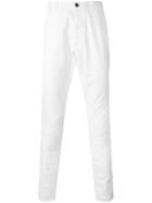Dsquared2 Slim Fit Chinos, Men's, Size: 56, White, Cotton/spandex/elastane