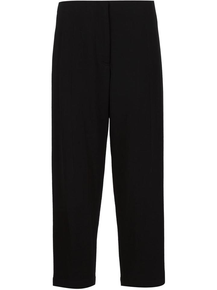 Adam Lippes Cropped Trousers, Women's, Size: 6, Black, Wool