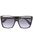 Moschino Eyewear Oversized Frame Sunglasses - Black
