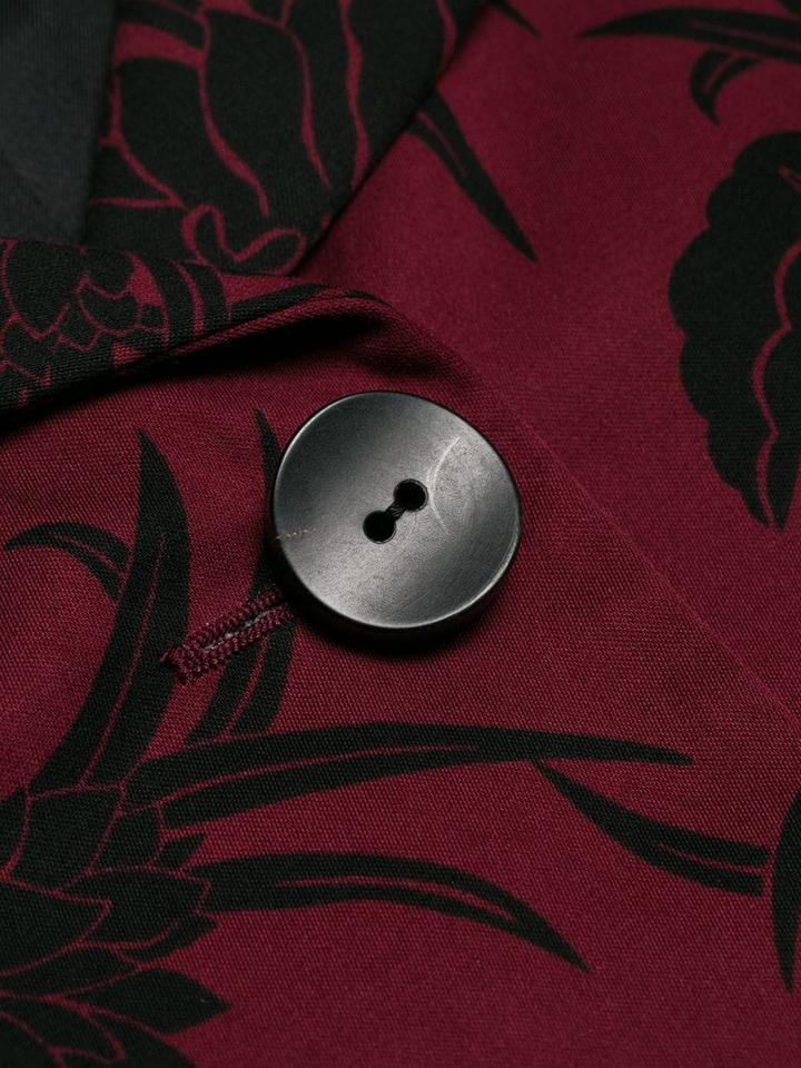 Prada Pre-owned Floral Print Jacket - Red