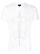 Emporio Armani Line Drawing Print T-shirt - White