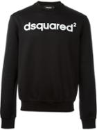 Dsquared2 Logo Print Sweatshirt, Men's, Size: Xl, Black, Cotton/polyester/viscose/spandex/elastane