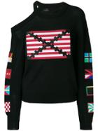 Marcelo Burlon County Of Milan Flags Sweater - Black