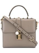 Dolce & Gabbana Medium Dolce Box Tote, Women's, Nude/neutrals, Calf Leather