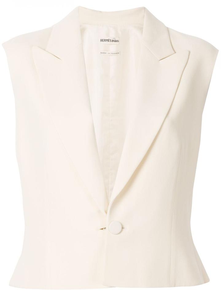 Hermès Pre-owned Single-breasted Waistcoat - White