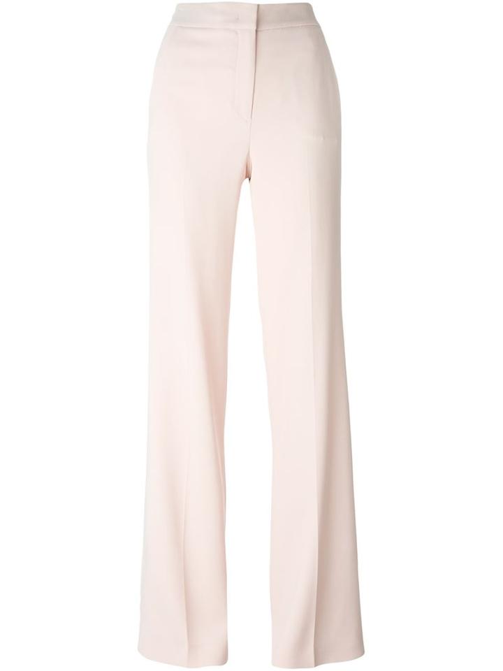 Joseph Flared Trousers, Women's, Size: 40, Pink/purple, Viscose/acetate/spandex/elastane