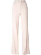 Joseph Flared Trousers, Women's, Size: 40, Pink/purple, Viscose/acetate/spandex/elastane