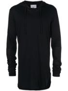 Lost & Found Rooms Oversized Hooded Top - Black