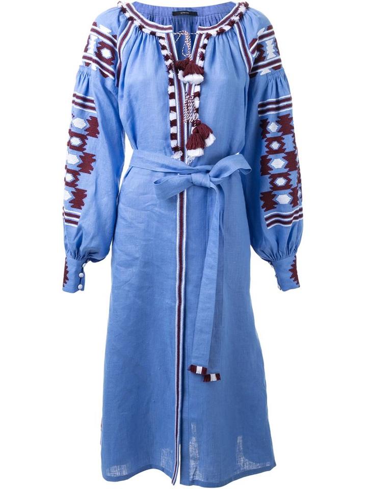 Vita Kin Embroidered Flared Midi Dress