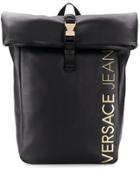 Versace Jeans Buckled Backpack - Black