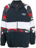 Andrea Crews Panelled Bomber Jacket - Blue