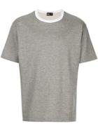 Kolor Contrasting Neck T-shirt - Grey