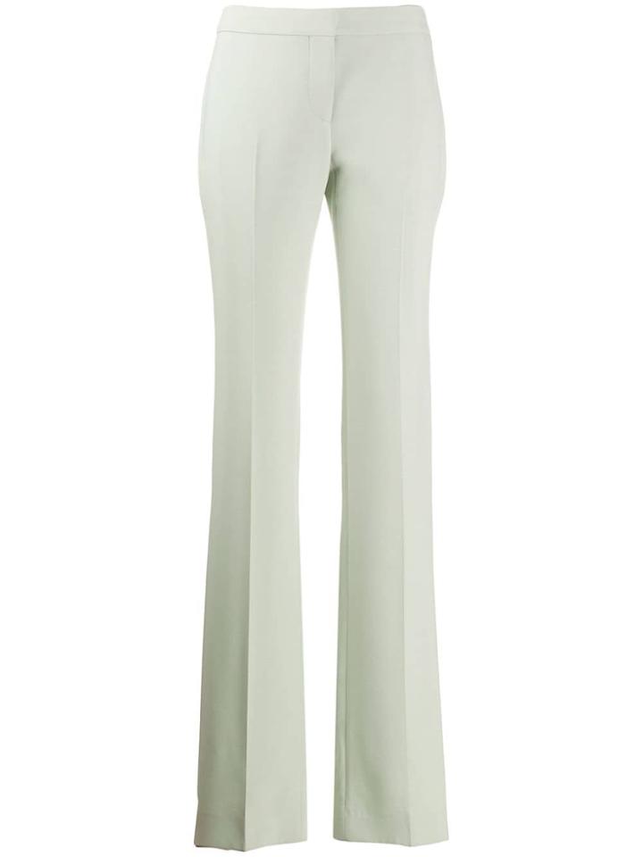 Alexander Mcqueen Pleated Straight-leg Trousers - Green
