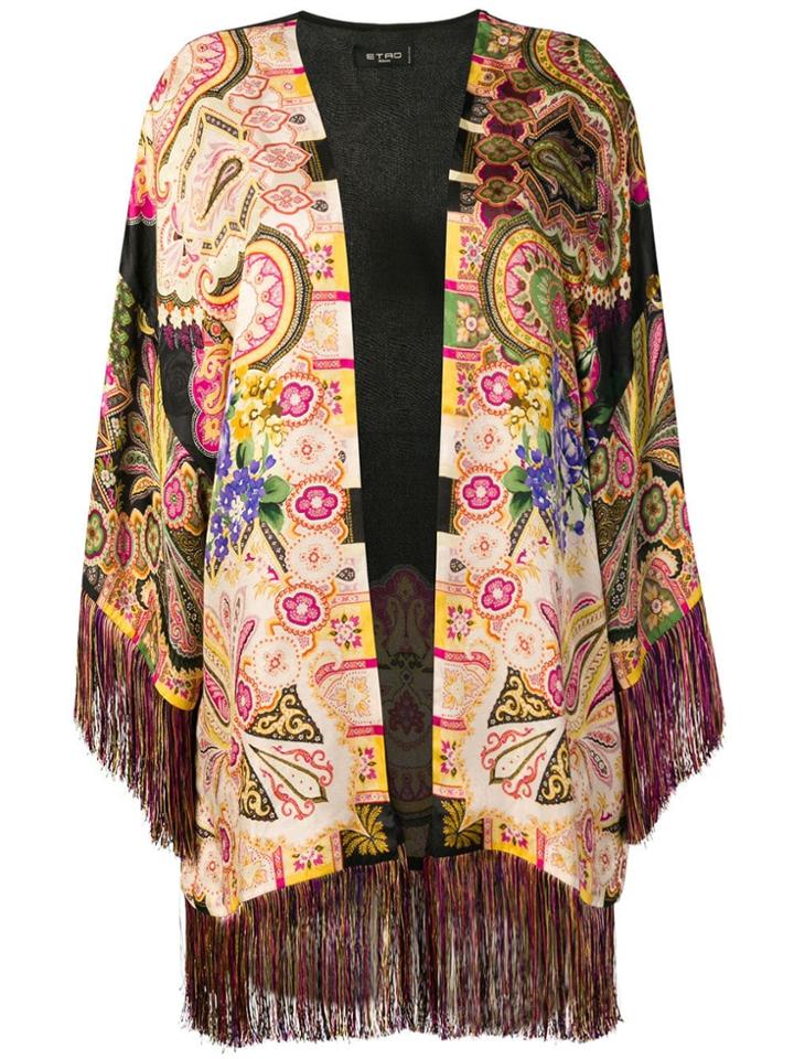 Etro Fringed Kimono - Neutrals