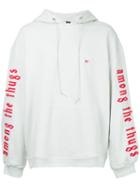Mr. Completely - Word Sleeve Hoodie - Men - Cotton - M, White, Cotton