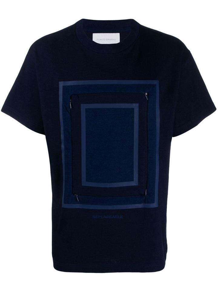 Fumito Ganryu Square Front T-shirt - Blue