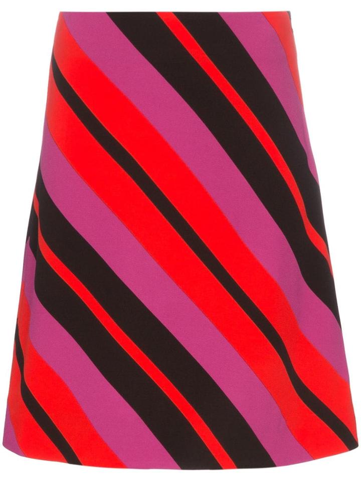 Marni Diagonal Stripe Mini Skirt - Multicolour