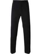 Dolce & Gabbana Tailored Slim Trousers, Men's, Size: 52, Black, Cotton/spandex/elastane/viscose