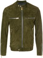 Paul Smith Zipped Biker Jacket - Green
