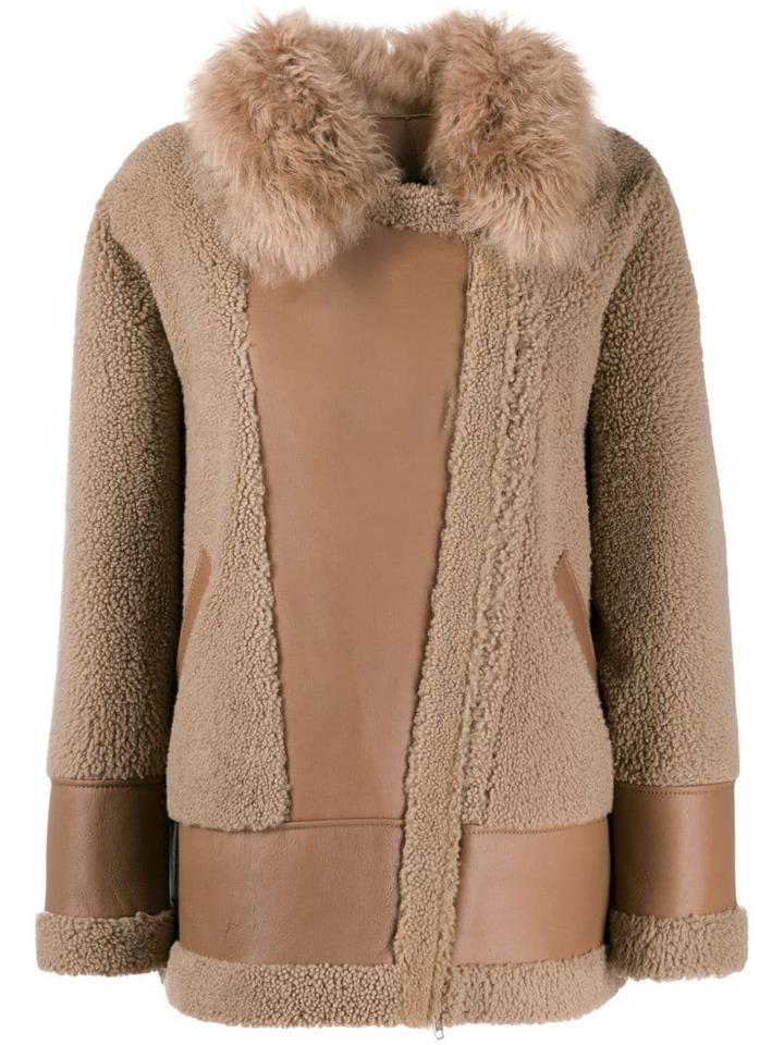 Blancha Contrast Textured Jacket - Neutrals