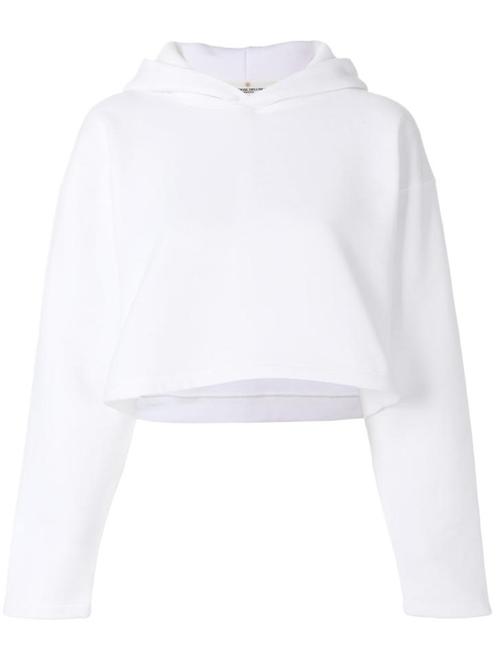 Golden Goose Deluxe Brand Rufina Cropped Hoody - White