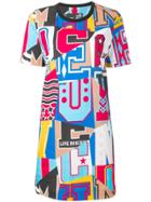 Love Moschino Patterned T-shirt - Blue