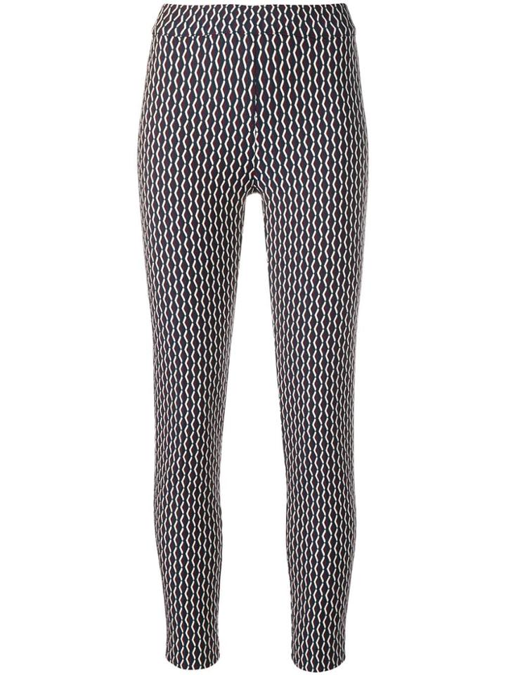 D.exterior All-over Print Trousers - Red