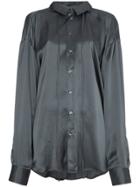 Y / Project Silk Shirt With Extra Sleeves - Grey