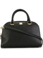 Dolce & Gabbana Medium Bowling Tote, Women's, Black, Leather