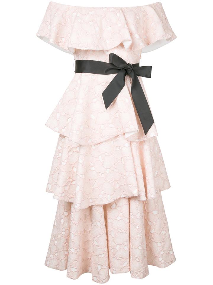 Huishan Zhang Soren Dress, Women's, Size: 12, Pink/purple, Polyester