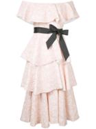 Huishan Zhang Soren Dress, Women's, Size: 12, Pink/purple, Polyester