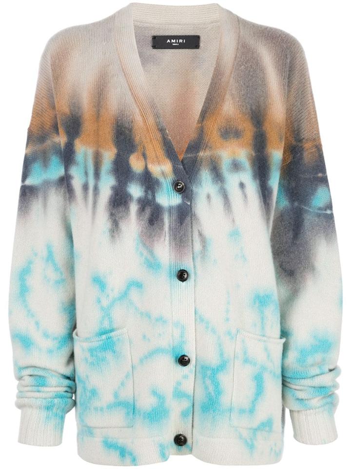 Amiri Tie-dye Cardigan - Blue