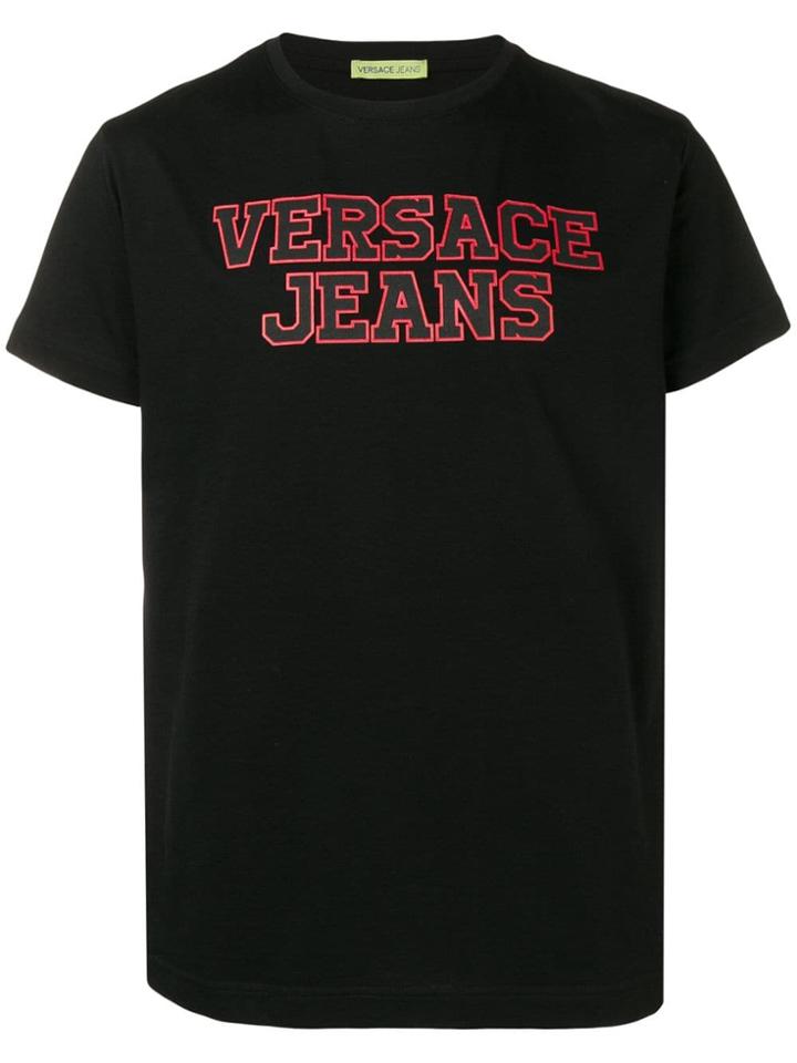 Versace Jeans Logo Crew Neck T-shirt - Black