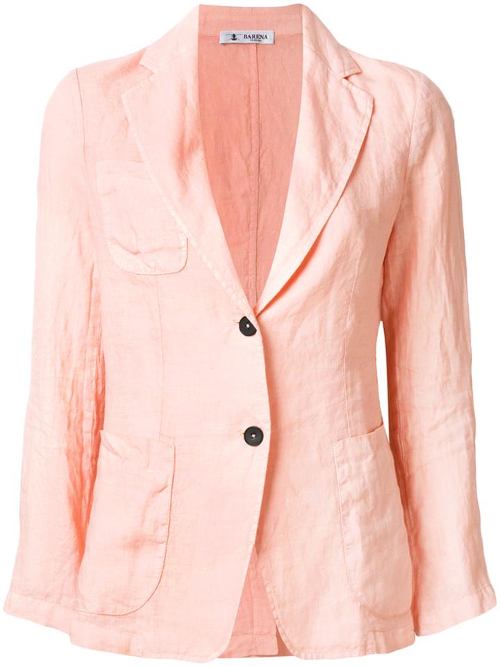 Barena Two Button Blazer - Pink & Purple