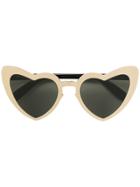 Saint Laurent Eyewear Heart-shaped Sunglasses - Metallic