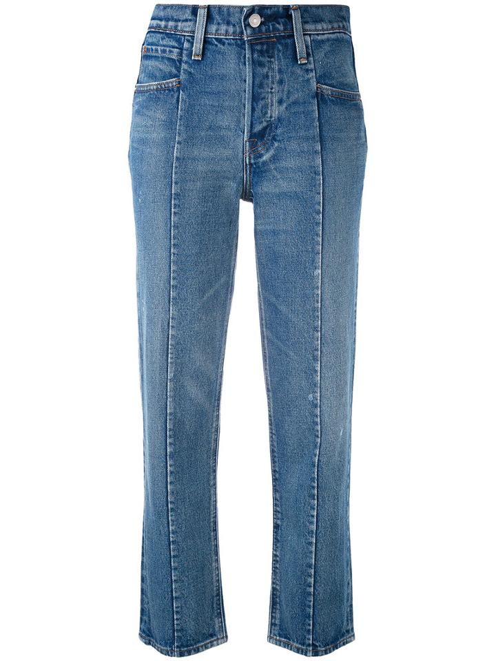 Levi's - Altered Straight Leg Jeans - Women - Cotton - 28, Blue, Cotton