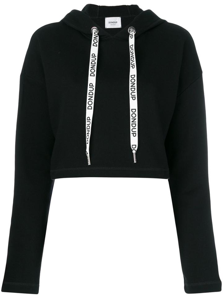 Dondup Cropped Hoodie - Black